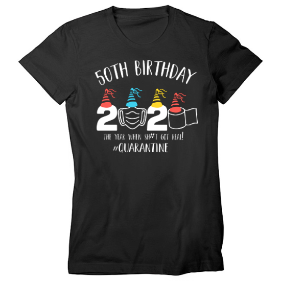 50th Birthday 2020 Womens T-Shirt