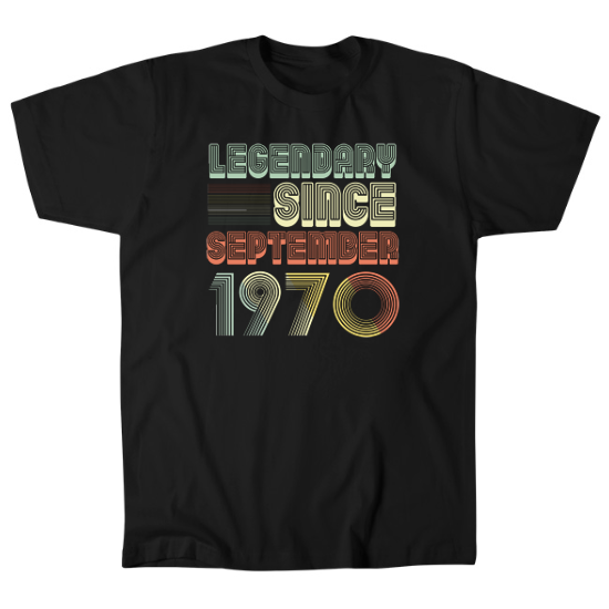 September 1970 Birthday Mens T-Shirt