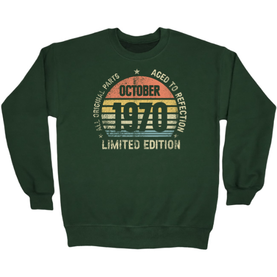 October 1970 Birthday Crewneck Sweatshirt