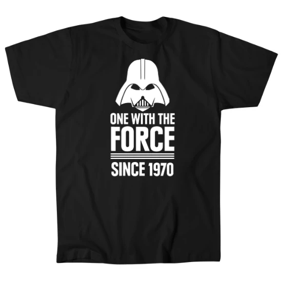 One With The Force Birthday  Mens T-Shirt