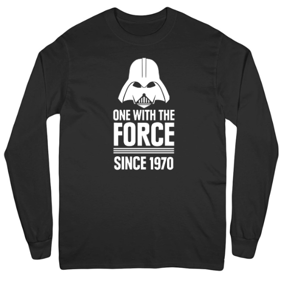 One With The Force Birthday  Mens Long Sleeve T-Shirt