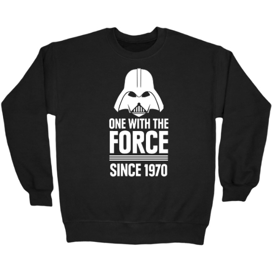 One With The Force Birthday  Crewneck Sweatshirt