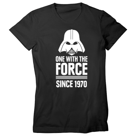 One With The Force Birthday  Womens T-Shirt