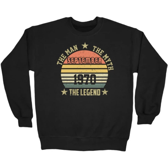 Man Myth Legend Birthday Crewneck Sweatshirt