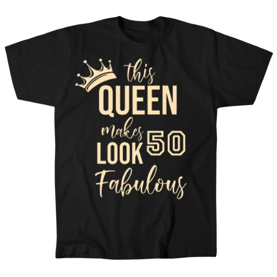 Queen Fabulous 50 Birthday Mens T-Shirt