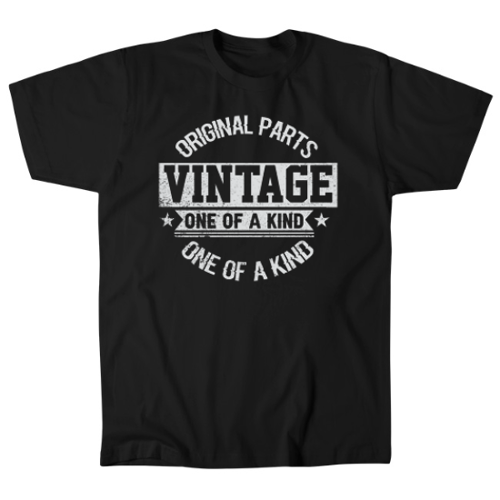 Vintage Original Parts Birthday Mens T-Shirt