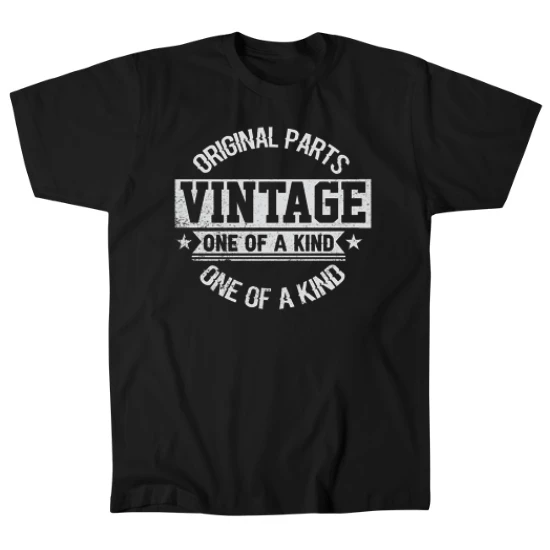Vintage Original Parts Birthday Mens T-Shirt