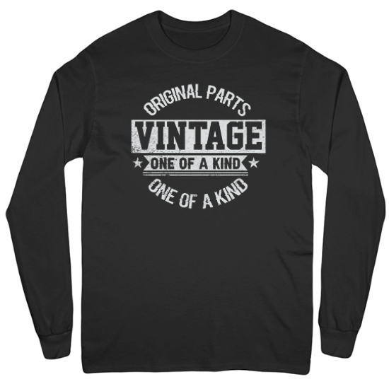 Vintage Original Parts Birthday Mens Long Sleeve T-Shirt