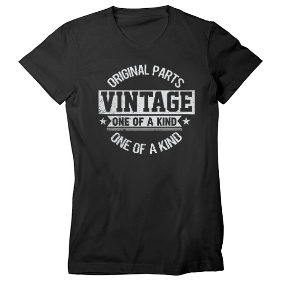 Vintage Original Parts Birthday Womens T-Shirt