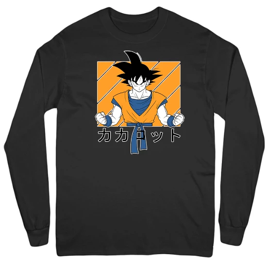 Son Goku DBZ Mens Long Sleeve T-Shirt