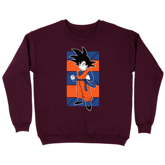 DBZ Goten Anime Kids Crewneck Sweatshirt