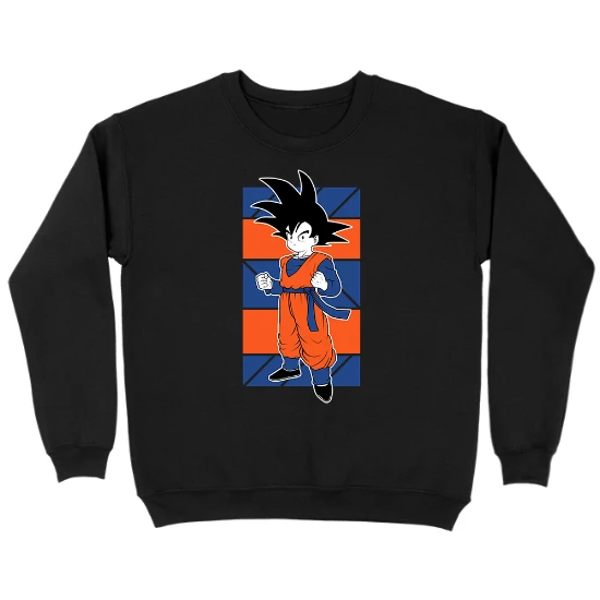 DBZ Goten Anime Kids Crewneck Sweatshirt