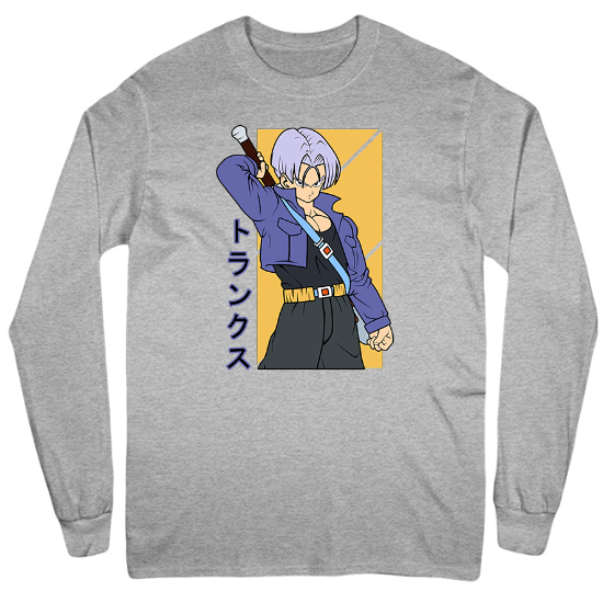 DBZ Trunks Anime Mens Long Sleeve T-Shirt