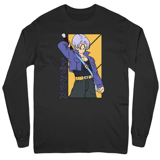 DBZ Trunks Anime Mens Long Sleeve T-Shirt