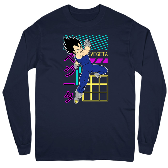 DBZ Vegeta Dragon Ball Z Mens Long Sleeve T-Shirt