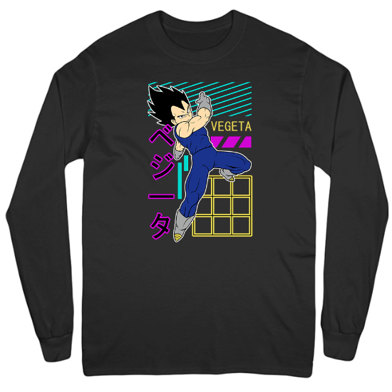 DBZ Vegeta Dragon Ball Z Mens Long Sleeve T-Shirt