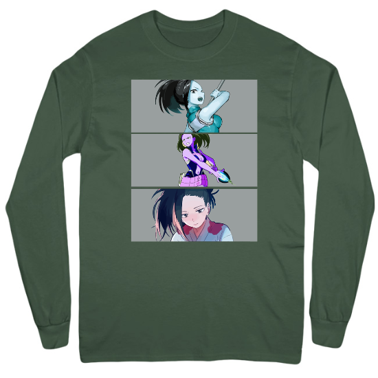 Fierce Momo Mens Long Sleeve T-Shirt