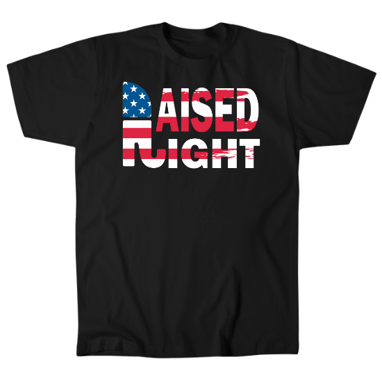Raised Right Republican Party Mens T-Shirt