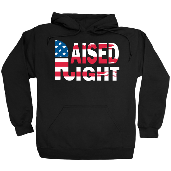 Raised Right Republican Party Hoodie