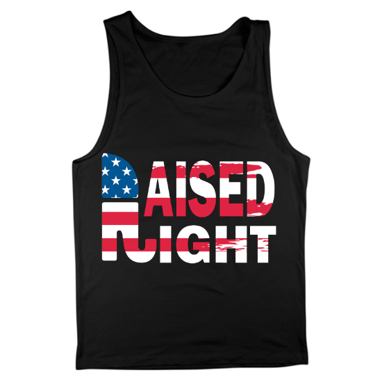 Raised Right Republican Party Mens Tank Top