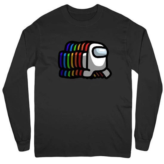 Amongalicious Mens Long Sleeve T-Shirt