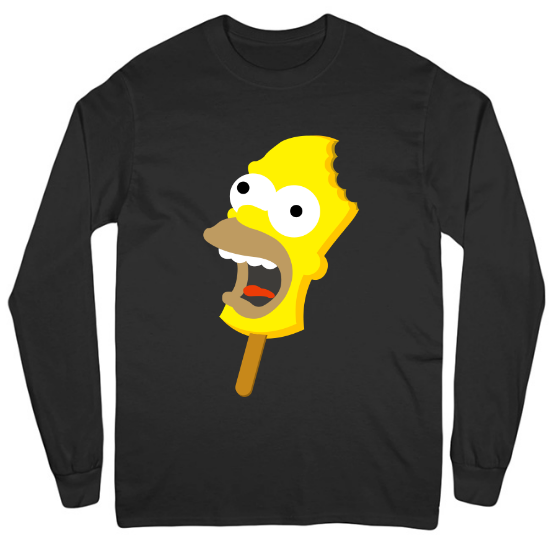 Mmmmm Ice Cream Mens Long Sleeve T-Shirt