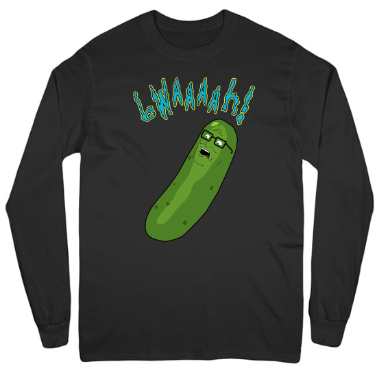 Pickle Hank Mens Long Sleeve T-Shirt