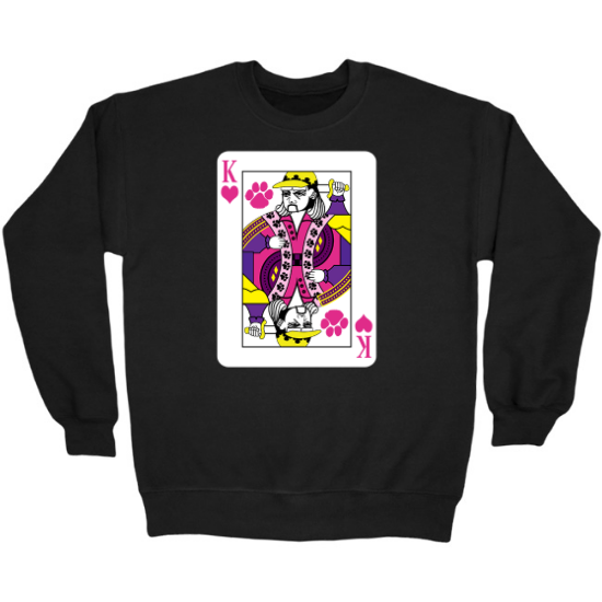 Tiger King of Hearts Crewneck Sweatshirt