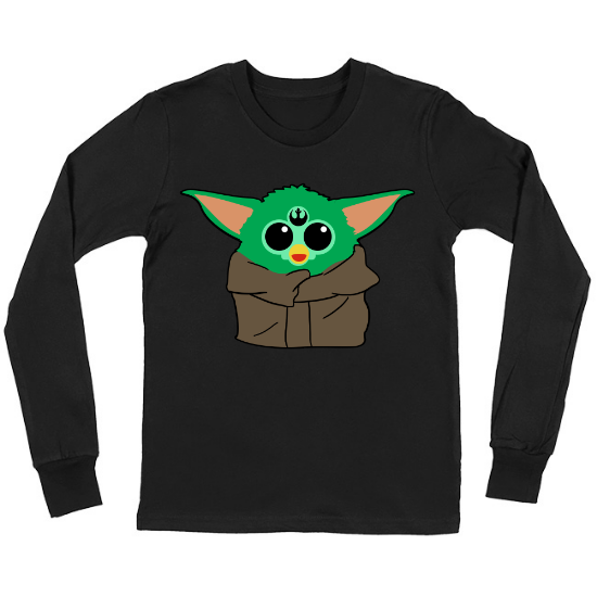 Furby Yoda Kids Long Sleeve T-Shirt