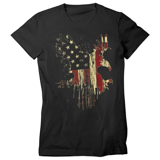 Eagle Old Glory Womens T-Shirt