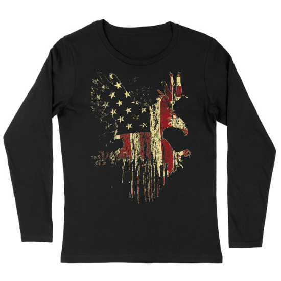 Eagle Old Glory Womens Long sleeve T-Shirt