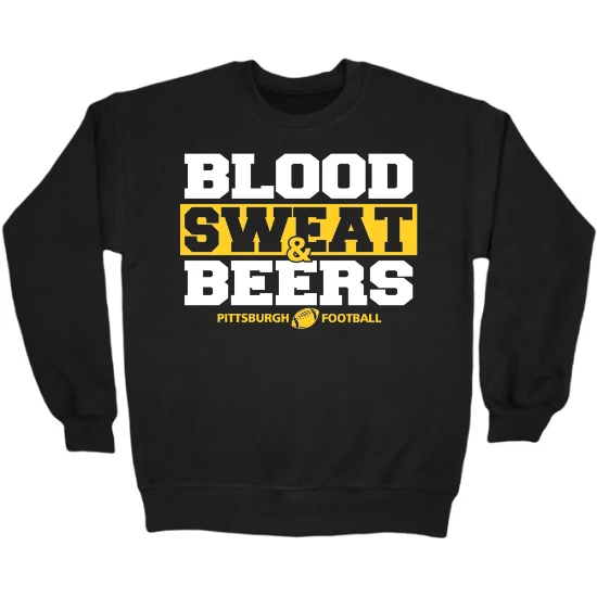 Pittsburgh Football Fans Funny Beer Shirt Crewneck Sweatshirt