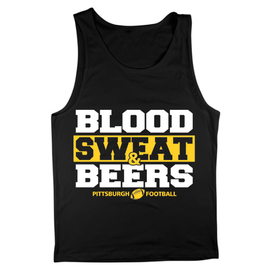 Pittsburgh Football Fans Funny Beer Shirt Mens Tank Top