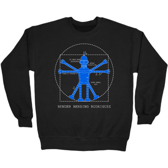 Vitruvian Bender Crewneck Sweatshirt