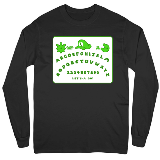 Luigi Board Mens Long Sleeve T-Shirt 01