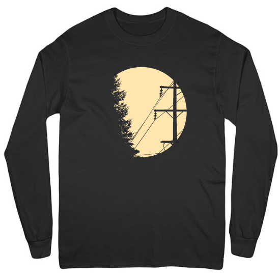 Suburban Night Mens Long Sleeve T-Shirt