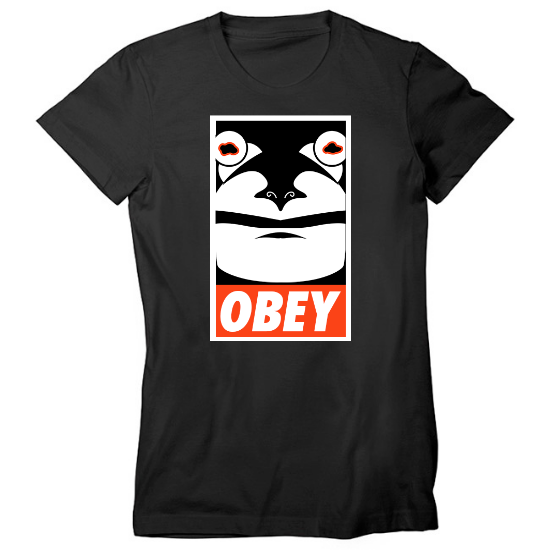 Hypnotoad Obey Womens T-Shirt