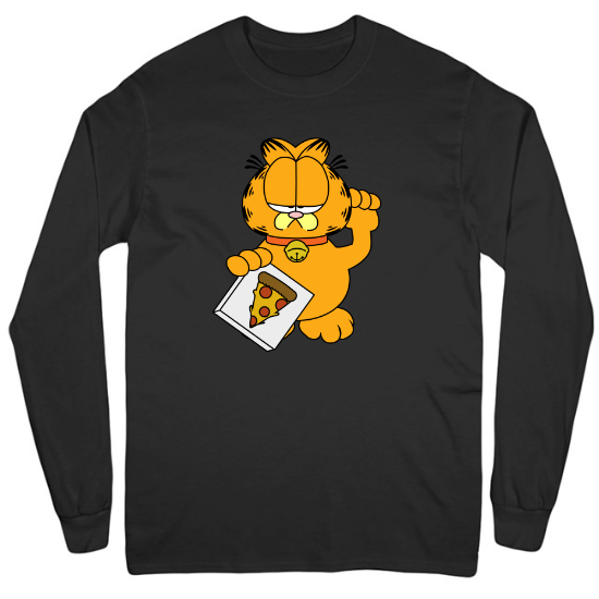 Maneki Garfield Mens Long Sleeve T-Shirt