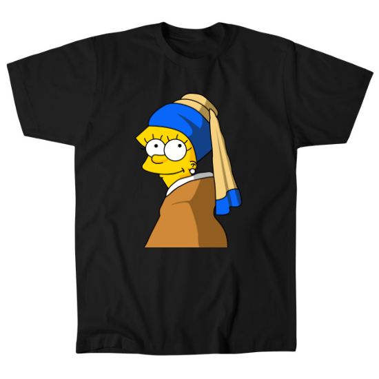 The Girl With the Pearl Necklace Mens T-Shirt