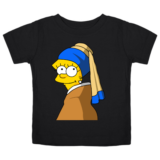 The Girl With the Pearl Necklace Kids T-Shirt