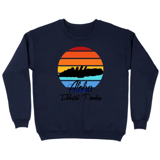 Aloha From Fhloston Paradise Kids Crewneck Sweatshirt