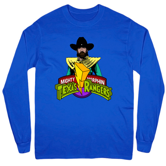 Walker Texas Power Ranger Mens Long Sleeve T-Shirt