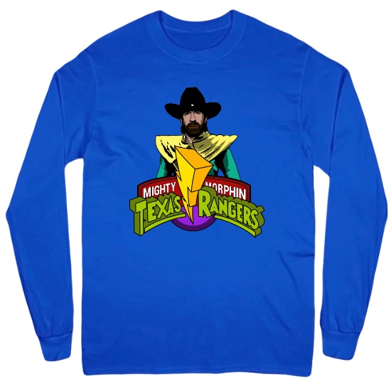 Walker Texas Power Ranger Mens Long Sleeve T-Shirt