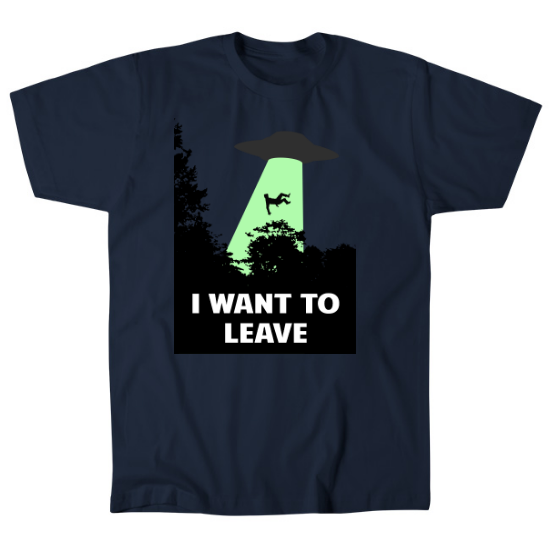I Want to Leave Mens T-Shirt