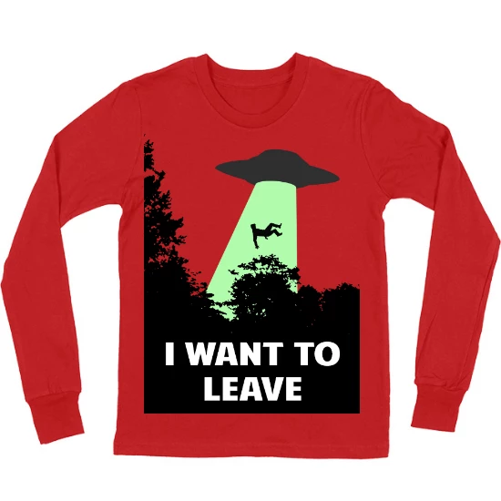 I Want to Leave Kids Long Sleeve T-Shirt