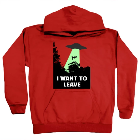 I Want to Leave Kids Hoodie