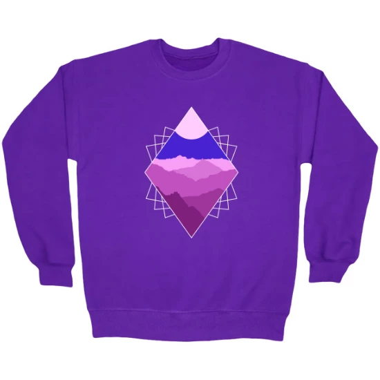 Diamond Mountain Range Crewneck Sweatshirt