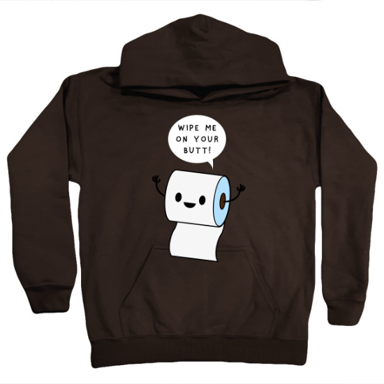 Toilet Paper I Love My Job Kids Hoodie