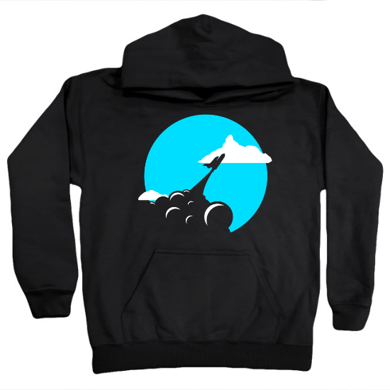 Into the Wild Blue Yonder Kids Hoodie