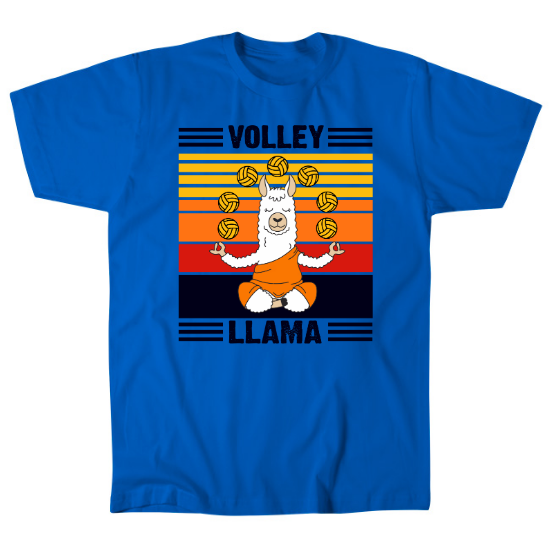 Volley Llama Mens T-Shirt